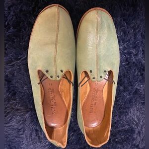 Cliff Dweller Handmade unique leather slip on shoes, 39, beautiful coloring